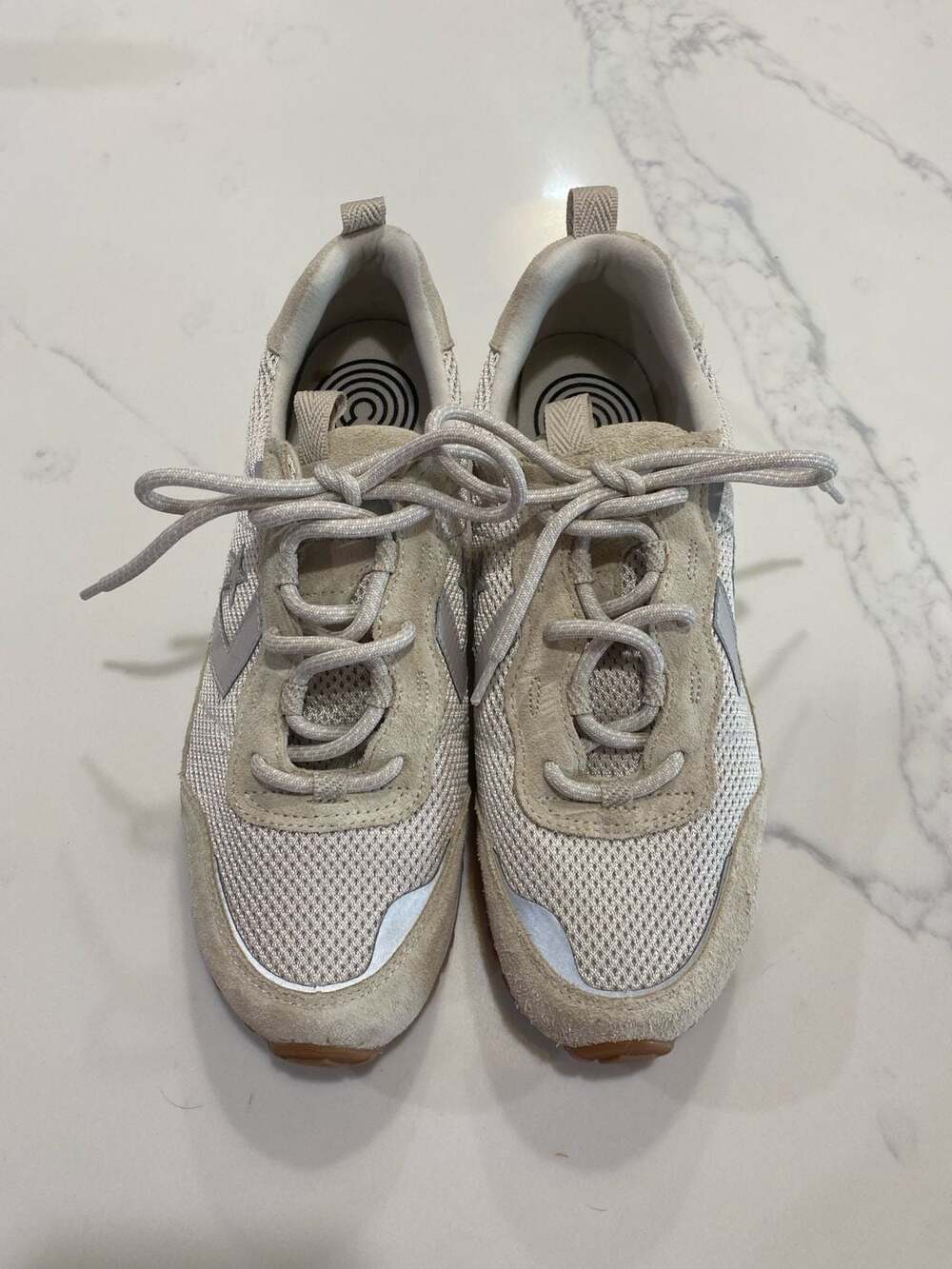 Converse Star Series RN White Suede Mesh Runner Sneakers